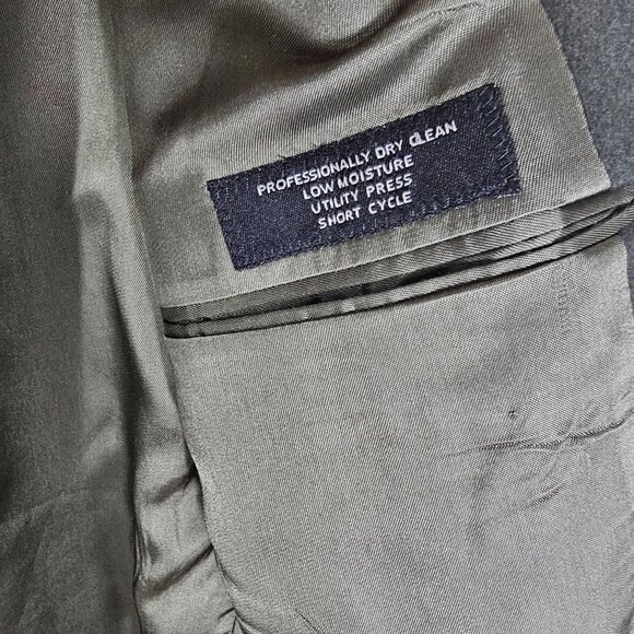 Jos A Bank 44L 100% Cashmere Gordon Blazer Dark Green Sport Coat Suit Jacket - Picture 3 of 11